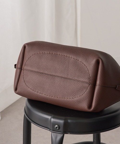 LORISTELLA（ロリステッラ）の「【LORISTELLA】シュリンクレザー 2WAYハンドバッグ ショルダーバッグ 2853（ショルダーバッグ・レディース・グレイッシュベージュ/ブラウン/ブラック/ダークブラウン・FREE）」の8枚目の写真