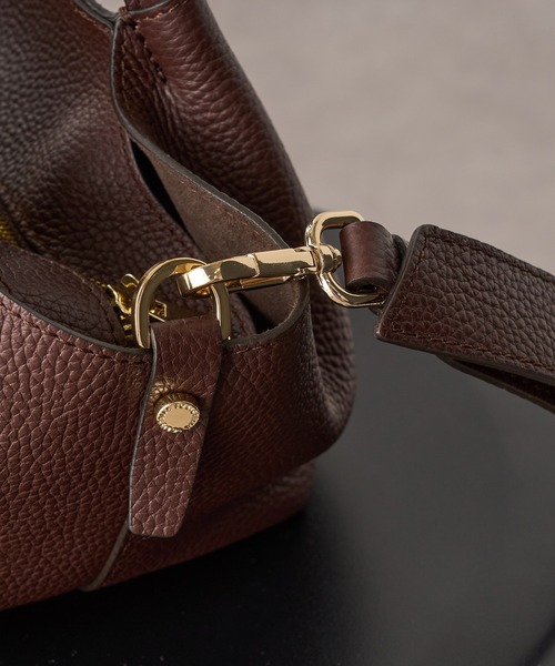 LORISTELLA（ロリステッラ）の「【LORISTELLA】シュリンクレザー 2WAYハンドバッグ ショルダーバッグ 2853（ショルダーバッグ・レディース・グレイッシュベージュ/ブラウン/ブラック/ダークブラウン・FREE）」の11枚目の写真