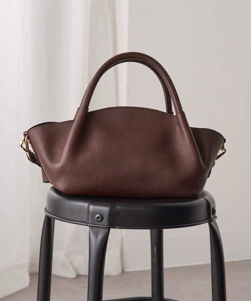 LORISTELLA（ロリステッラ）の「【LORISTELLA】シュリンクレザー 2WAYハンドバッグ ショルダーバッグ 2853（ショルダーバッグ・レディース・グレイッシュベージュ/ブラウン/ブラック/ダークブラウン・FREE）」の12枚目の写真