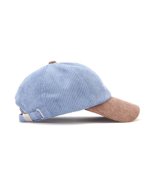 AVIREX（アヴィレックス）の「【直営店限定】CORDUROY LOGO CAP/コーデュロイロゴキャップ（キャップ・レディース・ブルー/オフホワイト/チャコールグレー・F）」の9枚目の写真