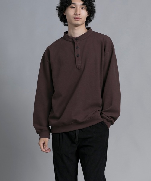 aimoha（アイモハ）の「aimoha men Modern Heritage Henley Pullover（スウェット・メンズ・ブラック/チョコ/ブルー/グリーン・MEDIUM/LARGE/X-LARGE/XX-LARGE/XXX-LARGE）」の13枚目の写真