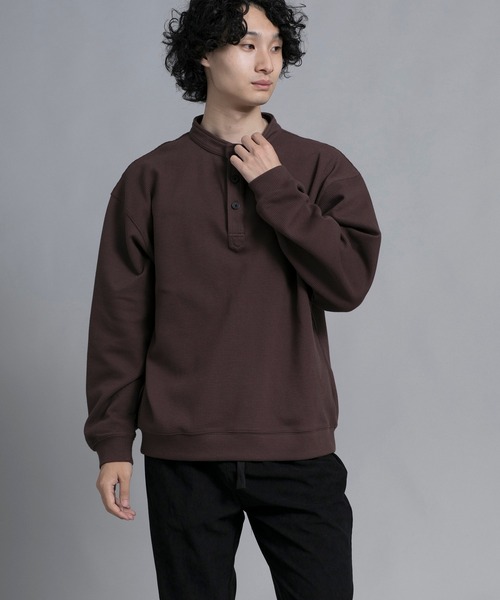 aimoha（アイモハ）の「aimoha men Modern Heritage Henley Pullover（スウェット・メンズ・ブラック/チョコ/ブルー/グリーン・MEDIUM/LARGE/X-LARGE/XX-LARGE/XXX-LARGE）」の14枚目の写真