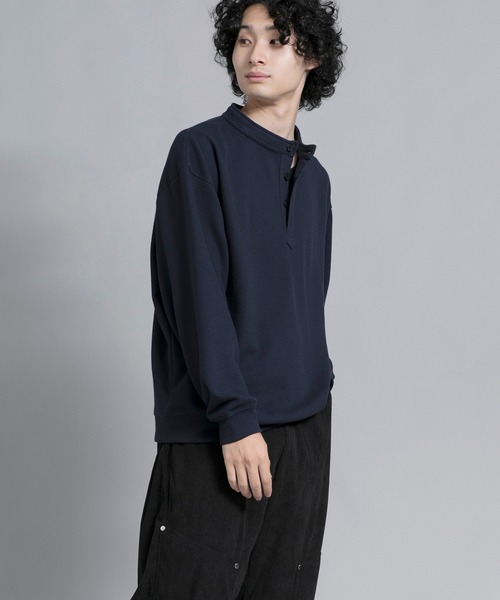 aimoha（アイモハ）の「aimoha men Modern Heritage Henley Pullover（スウェット・メンズ・ブラック/チョコ/ブルー/グリーン・MEDIUM/LARGE/X-LARGE/XX-LARGE/XXX-LARGE）」の15枚目の写真