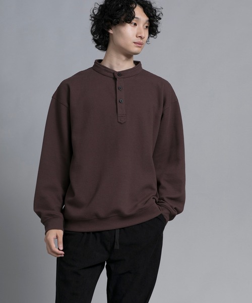 aimoha（アイモハ）の「aimoha men Modern Heritage Henley Pullover（スウェット・メンズ・ブラック/チョコ/ブルー/グリーン・MEDIUM/LARGE/X-LARGE/XX-LARGE/XXX-LARGE）」の16枚目の写真
