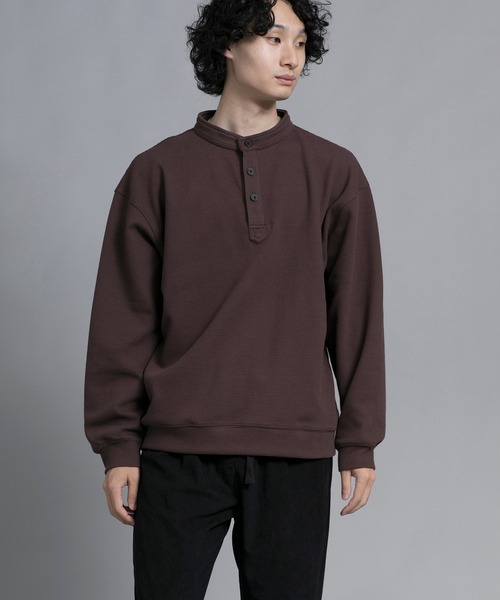 aimoha（アイモハ）の「aimoha men Modern Heritage Henley Pullover（スウェット・メンズ・ブラック/チョコ/ブルー/グリーン・MEDIUM/LARGE/X-LARGE/XX-LARGE/XXX-LARGE）」の17枚目の写真