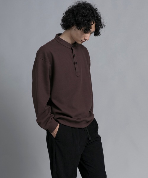 aimoha（アイモハ）の「aimoha men Modern Heritage Henley Pullover（スウェット・メンズ・ブラック/チョコ/ブルー/グリーン・MEDIUM/LARGE/X-LARGE/XX-LARGE/XXX-LARGE）」の19枚目の写真