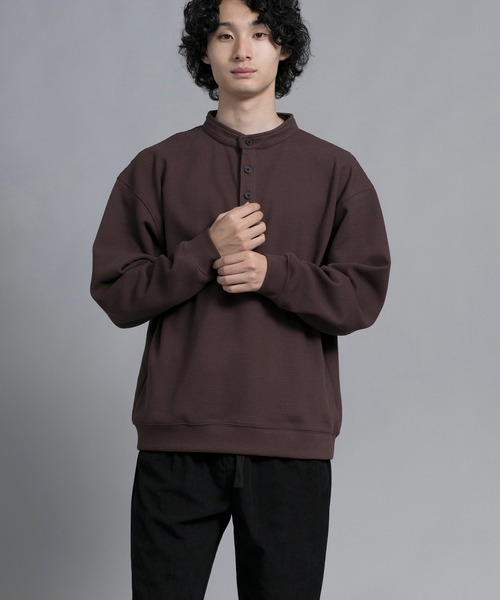 aimoha（アイモハ）の「aimoha men Modern Heritage Henley Pullover（スウェット・メンズ・ブラック/チョコ/ブルー/グリーン・MEDIUM/LARGE/X-LARGE/XX-LARGE/XXX-LARGE）」の21枚目の写真