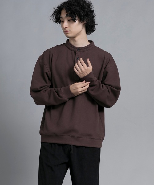 aimoha（アイモハ）の「aimoha men Modern Heritage Henley Pullover（スウェット・メンズ・ブラック/チョコ/ブルー/グリーン・MEDIUM/LARGE/X-LARGE/XX-LARGE/XXX-LARGE）」の22枚目の写真