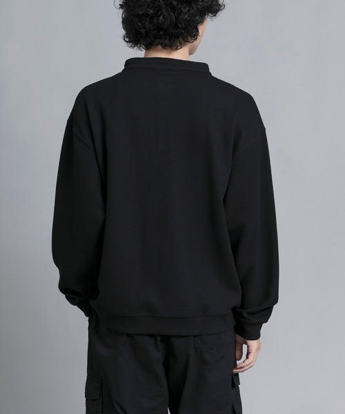 aimoha（アイモハ）の「aimoha men Modern Heritage Henley Pullover（スウェット・メンズ・ブラック/チョコ/ブルー/グリーン・MEDIUM/LARGE/X-LARGE/XX-LARGE/XXX-LARGE）」の10枚目の写真