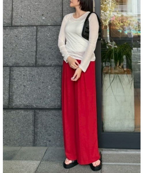 AMAIL（アマイル）の「Jaefun easy pants（その他パンツ・レディース・ブラック/レオパード/レッド・M/S）」の13枚目の写真