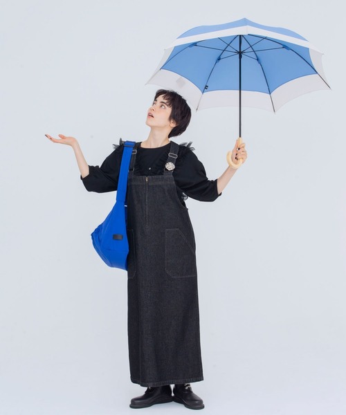 studio CLIP（スタディオクリップ）の「ジャンパースカート[プチサイズあり]（ワンピース・レディース・ブラック/ブルー・LARGE/MEDIUM/PF）」の2枚目の写真