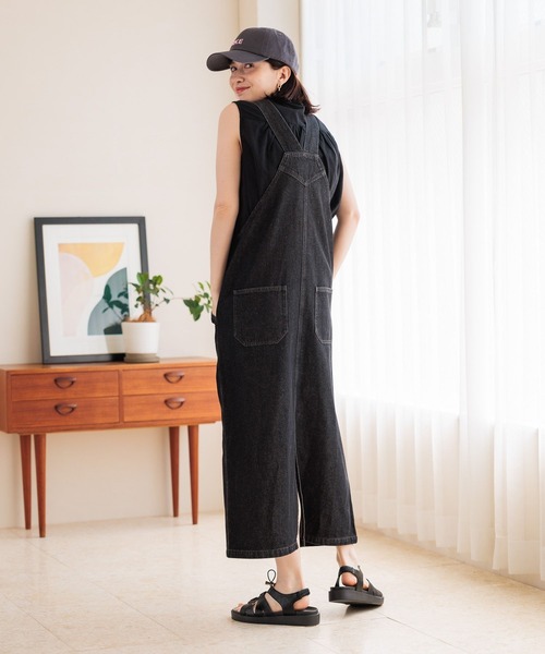 studio CLIP（スタディオクリップ）の「ジャンパースカート[プチサイズあり]（ワンピース・レディース・ブラック/ブルー・LARGE/MEDIUM/PF）」の6枚目の写真