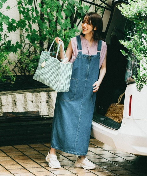 studio CLIP（スタディオクリップ）の「ジャンパースカート[プチサイズあり]（ワンピース・レディース・ブラック/ブルー・LARGE/MEDIUM/PF）」の15枚目の写真