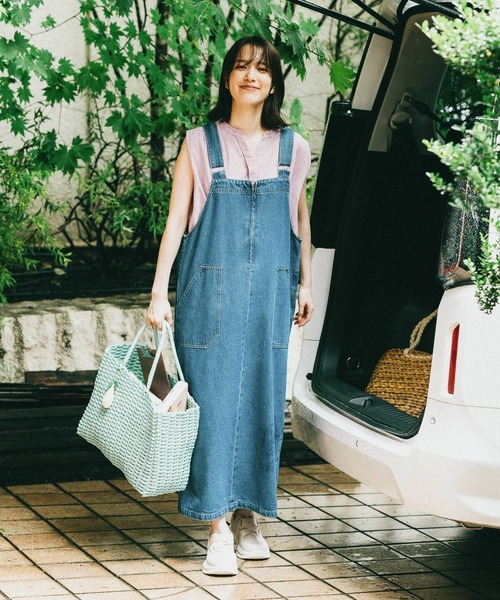 studio CLIP（スタディオクリップ）の「ジャンパースカート[プチサイズあり]（ワンピース・レディース・ブラック/ブルー・LARGE/MEDIUM/PF）」の17枚目の写真