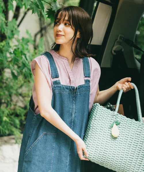 studio CLIP（スタディオクリップ）の「ジャンパースカート[プチサイズあり]（ワンピース・レディース・ブラック/ブルー・LARGE/MEDIUM/PF）」の22枚目の写真