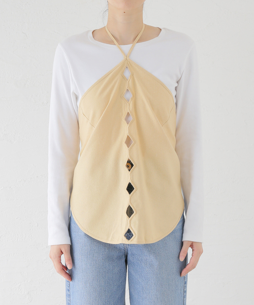 baserange point top フード付きブラウス 【Baserange】 POINT