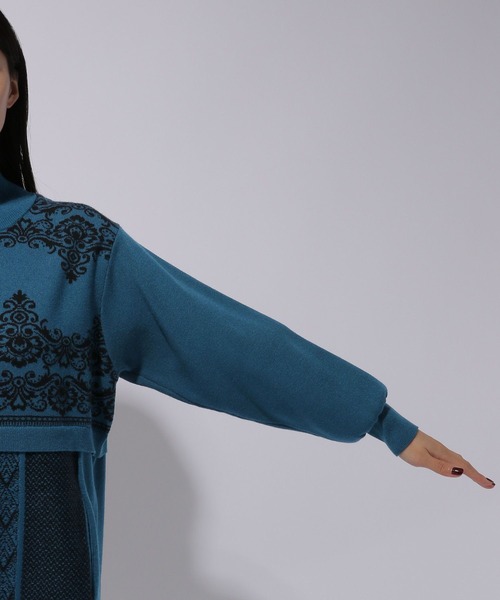 HARE（ハレ）の「ブロックガラニットワンピース(HARE)（ワンピース