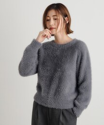 grove | ダブルフェイスフェザープルオーバー(ニット/セーター)