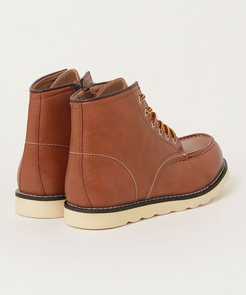ARCADE（アーケード）の「モカシントゥーワークブーツ　サイドジップ付き (替えヒモ付き)（ブーツ・メンズ・ワインレッド/ブラック/ブラウン・25.5cm/26.5cm/26.0cm/27.0cm/28.0cm）」の9枚目の写真