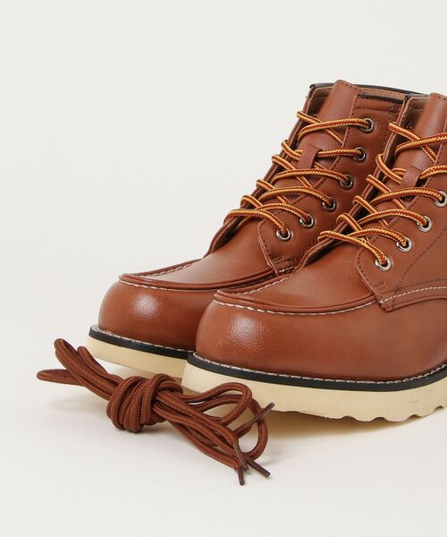 ARCADE（アーケード）の「モカシントゥーワークブーツ　サイドジップ付き (替えヒモ付き)（ブーツ・メンズ・ワインレッド/ブラック/ブラウン・25.5cm/26.5cm/26.0cm/27.0cm/28.0cm）」の11枚目の写真
