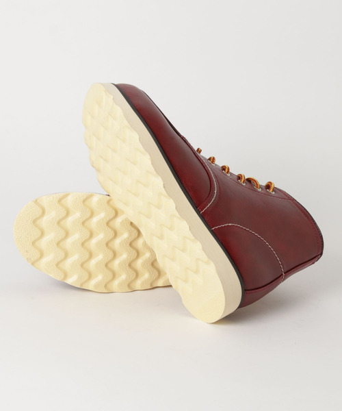 ARCADE（アーケード）の「モカシントゥーワークブーツ　サイドジップ付き (替えヒモ付き)（ブーツ・メンズ・ワインレッド/ブラック/ブラウン・25.5cm/26.5cm/26.0cm/27.0cm/28.0cm）」の5枚目の写真