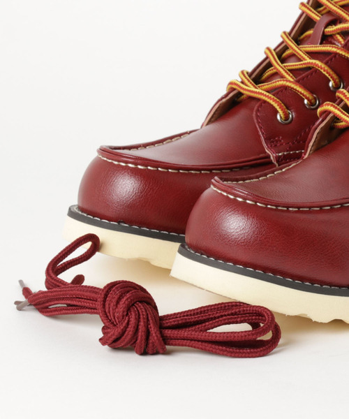 ARCADE（アーケード）の「モカシントゥーワークブーツ　サイドジップ付き (替えヒモ付き)（ブーツ・メンズ・ワインレッド/ブラック/ブラウン・25.5cm/26.5cm/26.0cm/27.0cm/28.0cm）」の6枚目の写真