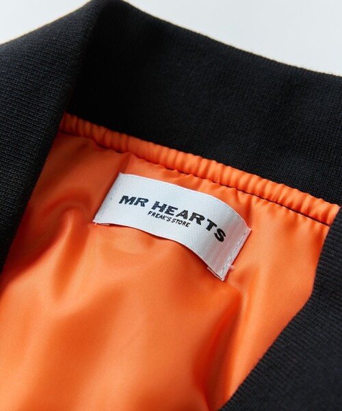 FREAK'S STORE（フリークスストア）の「限定展開 MR HEARTS/ミスターハーツ MR HEARTS/ミスターハーツ SHORT LENGTH MA-1（MA-1・メンズ・ブラック/オリーブ・SMALL/MEDIUM/LARGE）」の10枚目の写真