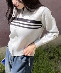 a2o ハイネックジッパーニット ダークグレー M Chico（チコ）の「【新色追加】Wジップハイネックニット（ニット