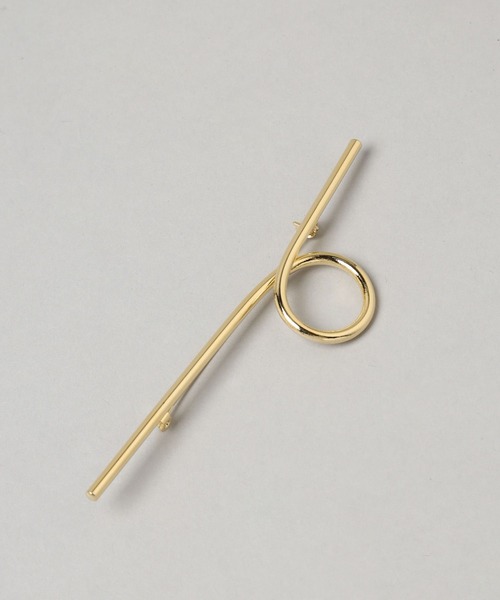 A part by（アパートバイ）の「ヒネリブローチ（ブローチ/コサージュ・レディース・シルバー/ゴールド・FREE）」の4枚目の写真