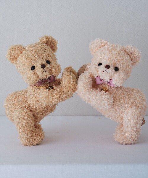 本毛皮 ミンク テディベアバック ダミエ柄 （希少） テディベアのジミー スーツケース | ドイツ最高級テディベアの