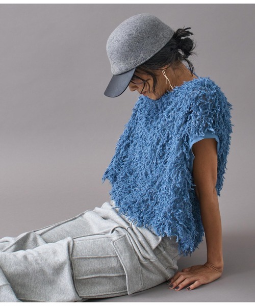 Settimissimo（セッティミッシモ）の「フェルトレザータッチコンビキャップ（キャップ・レディース・ブラック/グレー・FREE）」の9枚目の写真