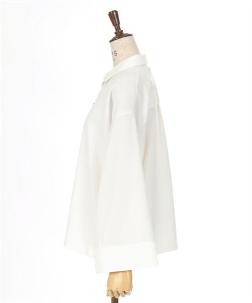 axes femme(アクシーズファム)の「ショルダージップビッグシャツ(シャツ/ブラウス・レディース・ワイン/ブラック/ホワイト・FREE)」の21枚目の写真