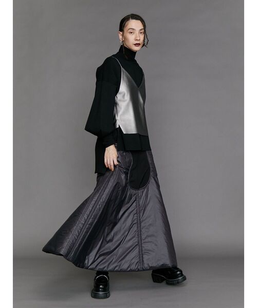 UN3D.（アンスリード）の「W TUCK SLEEVE TOP / ダブルタックスリーブトップ（ニット/セーター・レディース・ブラック/グリーン/ブルー/グレー・38/36）」の12枚目の写真