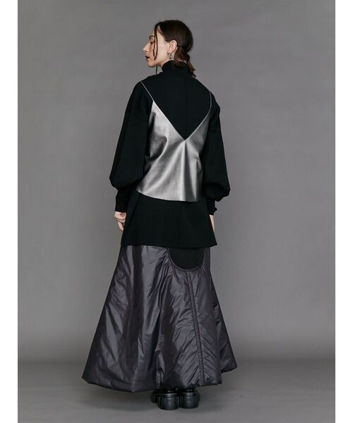 UN3D.（アンスリード）の「W TUCK SLEEVE TOP / ダブルタックスリーブトップ（ニット/セーター・レディース・ブラック/グリーン/ブルー/グレー・38/36）」の13枚目の写真