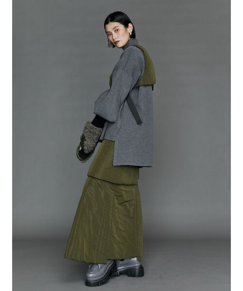 UN3D.（アンスリード）の「W TUCK SLEEVE TOP / ダブルタックスリーブトップ（ニット/セーター・レディース・ブラック/グリーン/ブルー/グレー・38/36）」の20枚目の写真