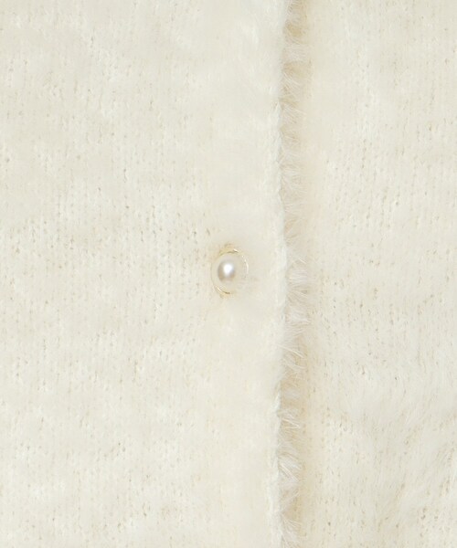 ITS'DEMO(イッツデモ)の「◆【手洗い可】フェザーヤーンクルーカーディガン(カーディガン/ボレロ・レディース・オフホワイト/チャコールグレー/ピンク/ベージュ・00)」の8枚目の写真