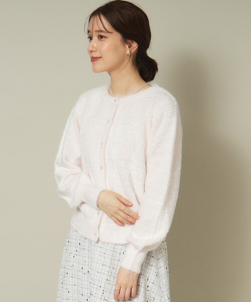 ITS'DEMO(イッツデモ)の「◆【手洗い可】フェザーヤーンクルーカーディガン(カーディガン/ボレロ・レディース・オフホワイト/チャコールグレー/ピンク/ベージュ・00)」の17枚目の写真