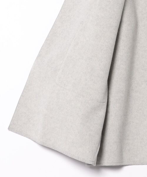 m.f.editorial（エムエフエディトリアル）の「【ゆったり ポケット付き】m.f.エディトリアル レディース 両面起毛 ニットコーディガン（カーディガン/ボレロ・レディース・ベージュ/グレー・LARGE/MEDIUM）」の4枚目の写真