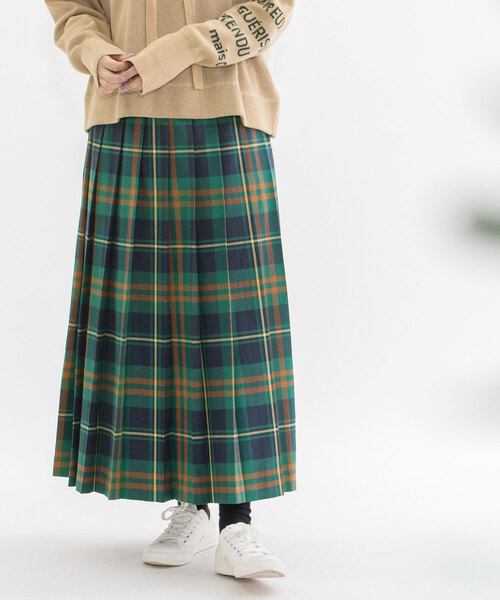 DUAL VIEW デュアルヴュー タータンチェック スカート ロング 38 DUAL VIEW デュアルヴュー タータンチェック スカート ロング 38