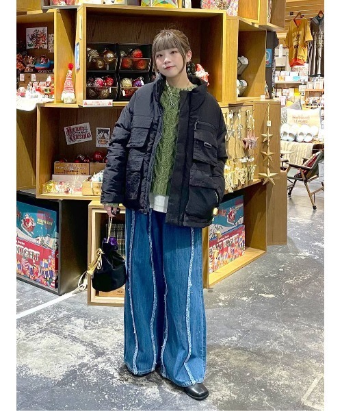 niko and...(ニコアンド)の「ケーブルステッチニットプルオーバー(ニット/セーター・レディース・ライトグリーン/アイボリー/ブラック/グレー・MEDIUM/LARGE)」の6枚目の写真