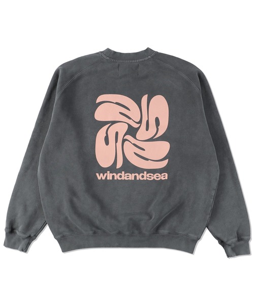 WIND AND SEA（ウィンダンシー）の「Smooth Pigment Dye Crew（スウェット・メンズ・スモークピンク/サンドベージュ/チャコールグレー・SMALL/MEDIUM/LARGE/X-LARGE）」の2枚目の写真