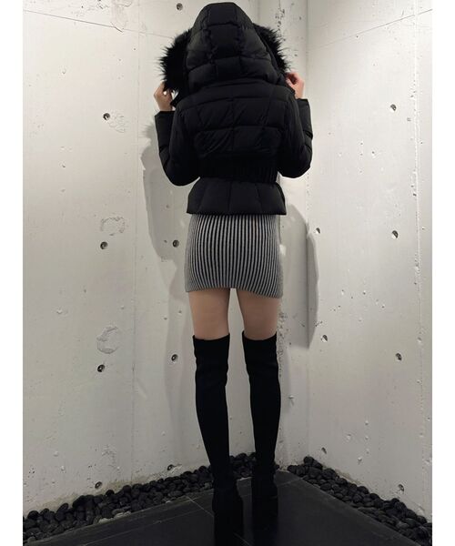 GYDA(ジェイダ)の「GYGYベルト付きショートダウンコート(ダウンジャケット/コート・レディース・ブラック・FREE)」の13枚目の写真