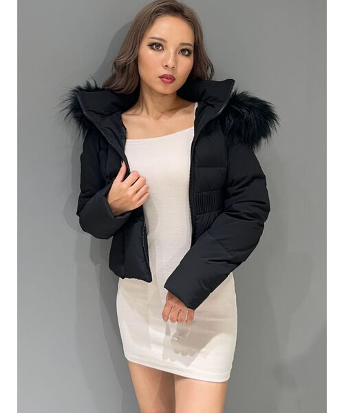 GYDA(ジェイダ)の「GYGYベルト付きショートダウンコート(ダウンジャケット/コート・レディース・ブラック・FREE)」の18枚目の写真