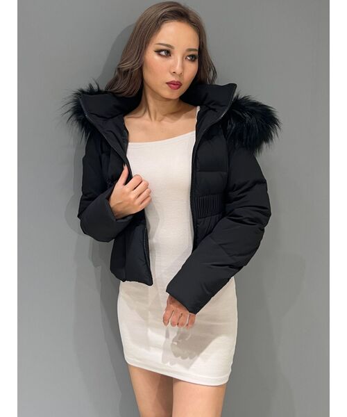 GYDA(ジェイダ)の「GYGYベルト付きショートダウンコート(ダウンジャケット/コート・レディース・ブラック・FREE)」の19枚目の写真