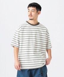 B:MING by BEAMS | 抗菌防臭 ボーダー クルーネック T シャツ(Tシャツ/カットソー)