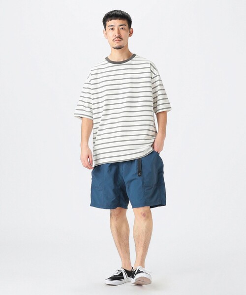 B:MING by BEAMS(ビーミングバイビームス)の「抗菌防臭 ボーダー クルーネック T シャツ(Tシャツ/カットソー・メンズ・ネイビー/チャコールグレー・S/M/L/XL)」の16枚目の写真