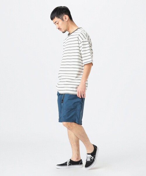 B:MING by BEAMS(ビーミングバイビームス)の「抗菌防臭 ボーダー クルーネック T シャツ(Tシャツ/カットソー・メンズ・ネイビー/チャコールグレー・S/M/L/XL)」の17枚目の写真