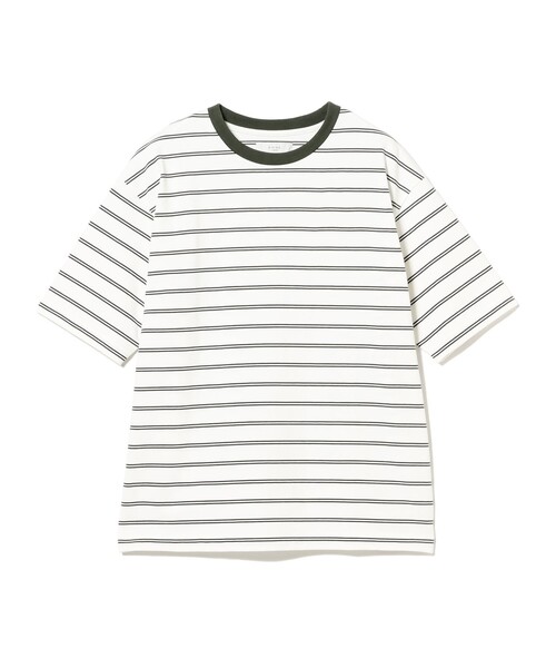 B:MING by BEAMS(ビーミングバイビームス)の「抗菌防臭 ボーダー クルーネック T シャツ(Tシャツ/カットソー・メンズ・ネイビー/チャコールグレー・S/M/L/XL)」の8枚目の写真