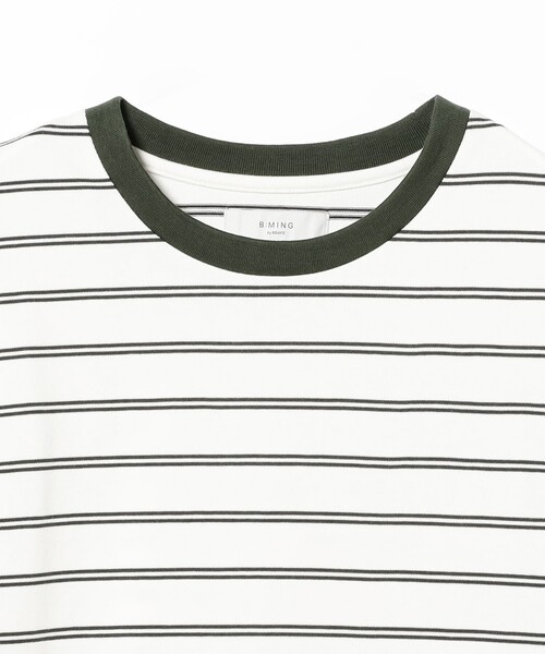 B:MING by BEAMS(ビーミングバイビームス)の「抗菌防臭 ボーダー クルーネック T シャツ(Tシャツ/カットソー・メンズ・ネイビー/チャコールグレー・S/M/L/XL)」の9枚目の写真