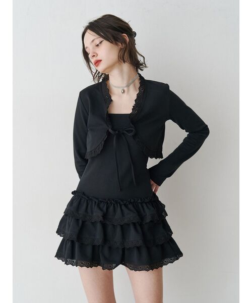 jouetie（ジュエティ）の「スタッズヘアクリップ（ヘアピン・レディース・アイボリー/ブラック・FREE）」の6枚目の写真